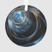 Rund um den Abstrakten Kunstakrylkreislauf der Wel Ornament (Rückseite)