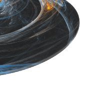 Rund um den Abstrakten Kunstkreislauf der Welt Schneidebrett (Ecke)