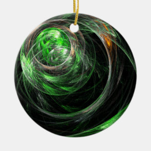 Rund um den Abstrakten Zirkel der Welt Keramik Ornament