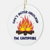 Rund um den Campfire Keramik Ornament (Links)