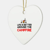 Rund um den Campfire Keramik Ornament (Links)