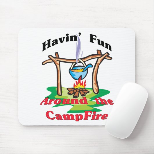 Rund um den Campfire Mousepad (Mit Mouse)