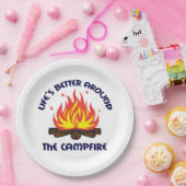 Rund um den Campfire Pappteller (Party)