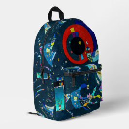 Rund um den Circle - Kandinsky Bedruckter Rucksack