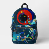 Rund um den Circle - Kandinsky Bedruckter Rucksack (Vorderseite)