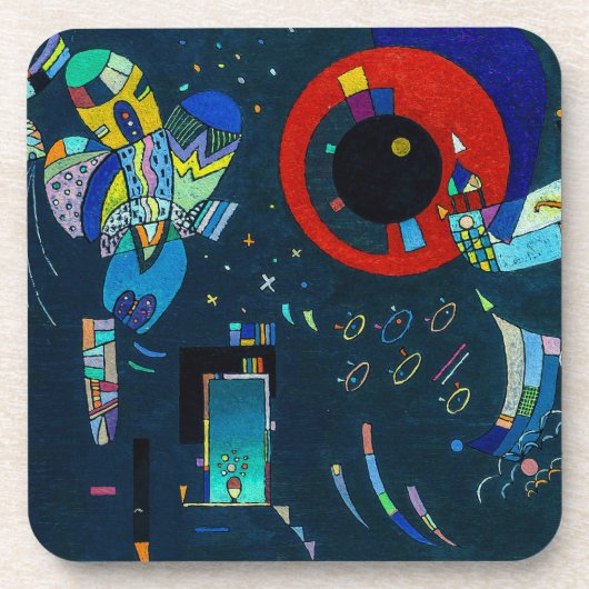 Rund um den Circle - Kandinsky Getränkeuntersetzer (Vorderseite)