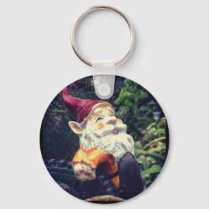 Rund um den Gnome im Garten. Schlüsselanhänger