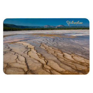 Rund um den Grand Prismatic Spring Yellowstone Magnet