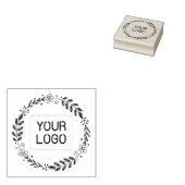 Rund um den Kranz mit Ihrem Firmenlogo Gummistempel (Stempel)