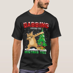 Rund um den Weihnachtsbaum Savannah Cat Xma T-Shirt