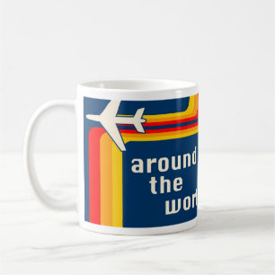 rund um den Welt-Flugzeugtretordstreifen Kaffeetasse