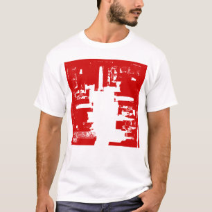 Rund um die abstrakte Innenstadt auf dem Kopf T-Shirt