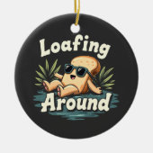 Rund um die entspannende Brotsaison Keramik Ornament (Vorne)