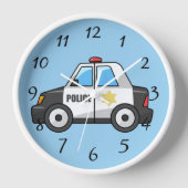 Rund um die Uhr animiertes Polizeiauto (Vorderseite)