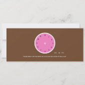 Rund um die Uhr Brautdusche Einladung Brown (Rückseite)