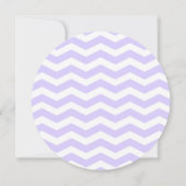 Rund um die Uhr Brautdusche Einladung Lavendel (Rückseite)