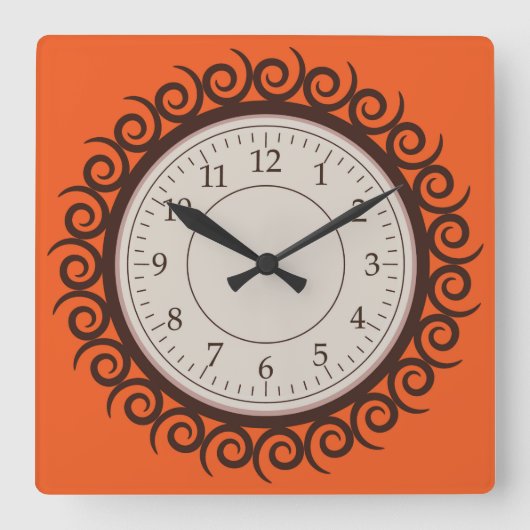 Rund um die Uhr der Runden, kreisförmigen Ecke (Vorderseite)
