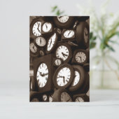 Rund um die Uhr neapolitanisches Band-Brautparty Einladung (Stehend Vorderseite)