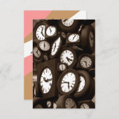 Rund um die Uhr neapolitanisches Band-Brautparty Einladung (Vorne/Hinten)