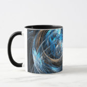 Rund um die Welt Abstrakter Kaffee-Tasse Tasse (Links)