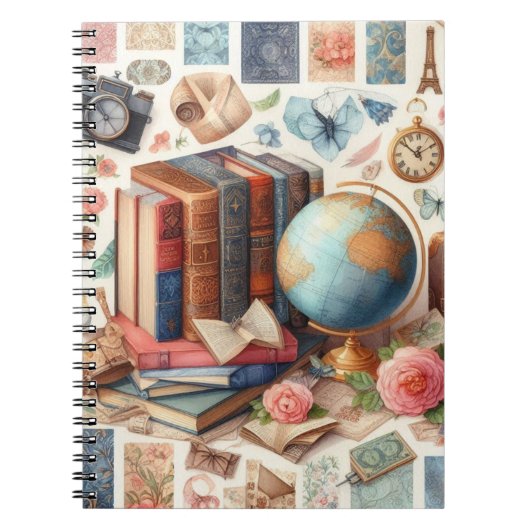 Rund um die Welt in 80 Büchern Notizblock (Vorderseite)