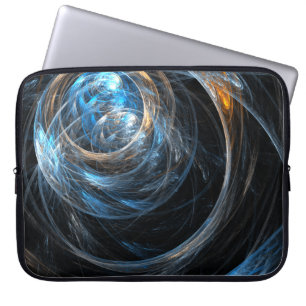 Rund um die Welt - Laptop-Sieb der Abstrakten Kuns Laptopschutzhülle