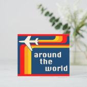 rund um die Welt Retrostreifen (Stehend Vorderseite)