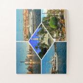 Rund um die Welt schöne Collage Puzzle (Vertikal)