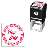 Rund um Ihren Text mit Logo Permastempel (Beispiel)