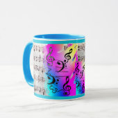 Rund um Musik & Recorder Tasse (Vorderseite Links)