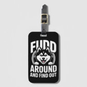 Rund um und erfahren gepäckanhänger (Vorderseite Vertikal)