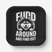 Rund um und erfahren pappteller (Vorderseite)