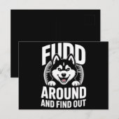 Rund um und erfahren postkarte (Vorne/Hinten)