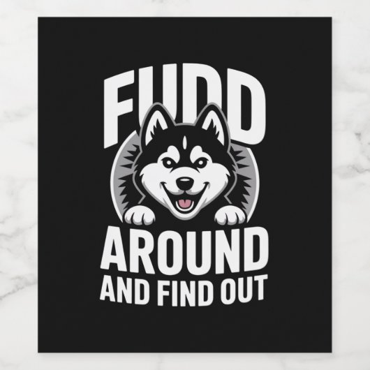 Rund um und erfahren weinetikett (Einzelnes Label)