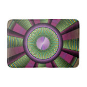 Rund und farbenfroh, modern dekoriert Fraktal Kuns Badematte (Vorderseite)