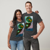 Rund und Rund Herren Basic Dunkles T-Shirt (Unisex)