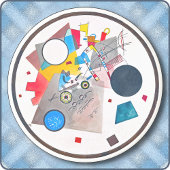 RUND-UNTERSETZER - Lichtkreis (1922) von Kandinsky Getränkeuntersetzer