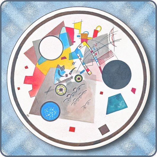 RUND-UNTERSETZER - Lichtkreis (1922) von Kandinsky Getränkeuntersetzer