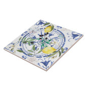 Rund,verziert,spanisch,mediterran,Zitrone, Fliese (Seite)