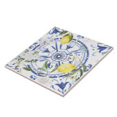 Rund,verziert,spanisch,mediterran,Zitrone, Fliese (Seite)