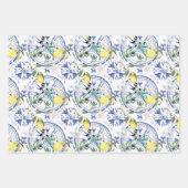 Rund,verziert,spanisch,mediterran,Zitrone, Geschenkpapier Set (Vorderseite 3)