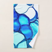 Rund wie Steine in Aquamarin ähnlichen Tönen Badhandtuch Set (Handtuch)