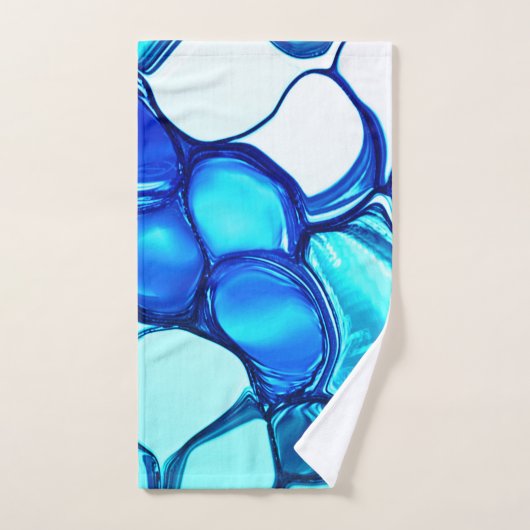 Rund wie Steine in Aquamarin ähnlichen Tönen Badhandtuch Set (Handtuch)