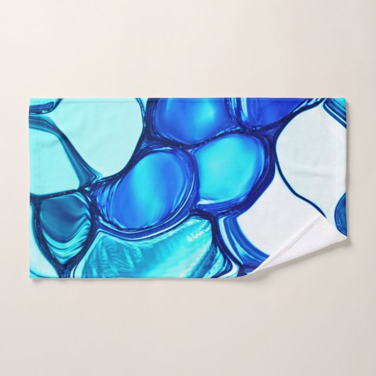 Rund wie Steine in Aquamarin ähnlichen Tönen Badhandtuch Set (Handtuch)