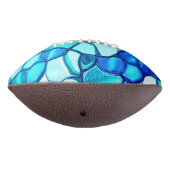 Rund wie Steine in Aquamarin ähnlichen Tönen Football (Gedreht 270)