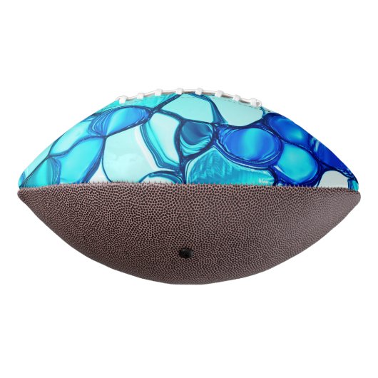 Rund wie Steine in Aquamarin ähnlichen Tönen Football (Gedreht 270)