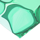 Rund wie Steine in hellgrün bis mint Großer Tischläufer (Ecke)