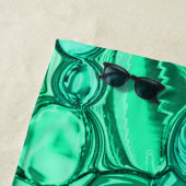 Rund wie Steine in hellgrün bis mint Strandtuch (Beispiel)
