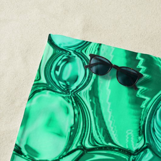 Rund wie Steine in hellgrün bis mint Strandtuch (Beispiel)