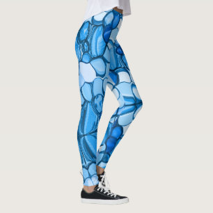 Rund wie Steine in klaren, blauen Tönen Leggings